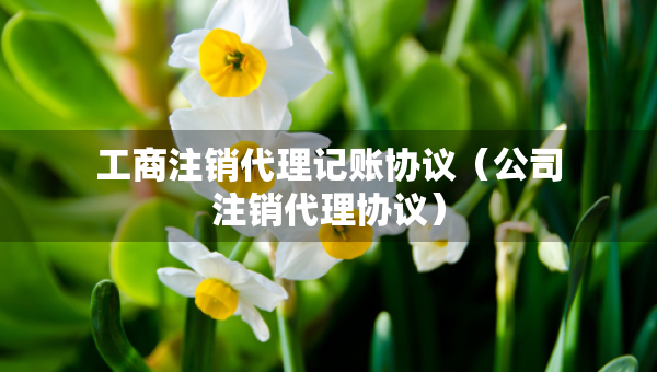 工商注銷代理記賬協(xié)議（公司注銷代理協(xié)議）