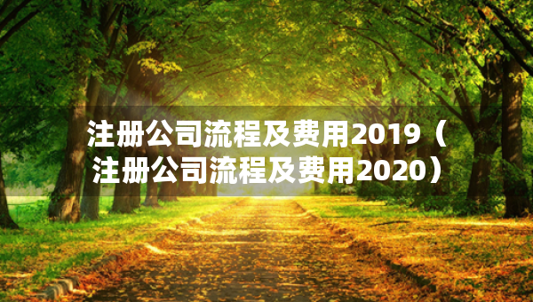 注冊(cè)公司流程及費(fèi)用2019（注冊(cè)公司流程及費(fèi)用2020）