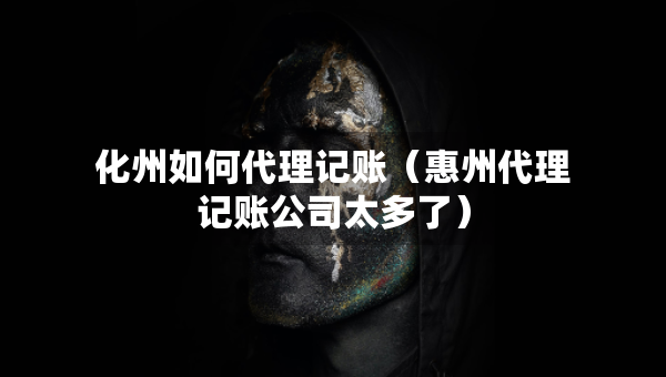 化州如何代理記賬（惠州代理記賬公司太多了）