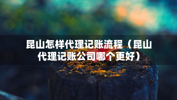 昆山怎樣代理記賬流程（昆山代理記賬公司哪個更好）