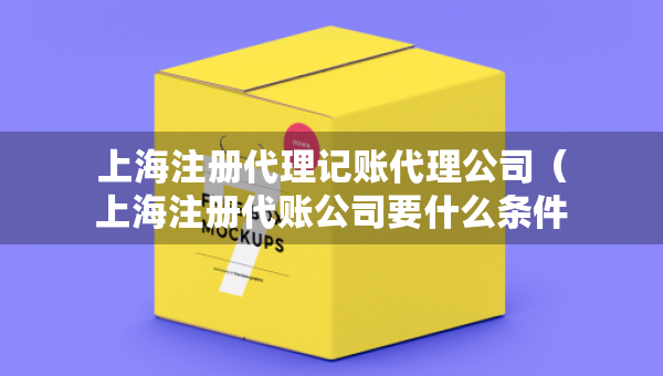 上海注冊(cè)代理記賬代理公司（上海注冊(cè)代賬公司要什么條件）