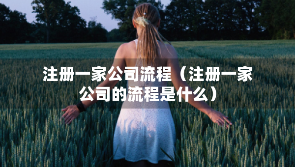 注冊一家公司流程（注冊一家公司的流程是什么）