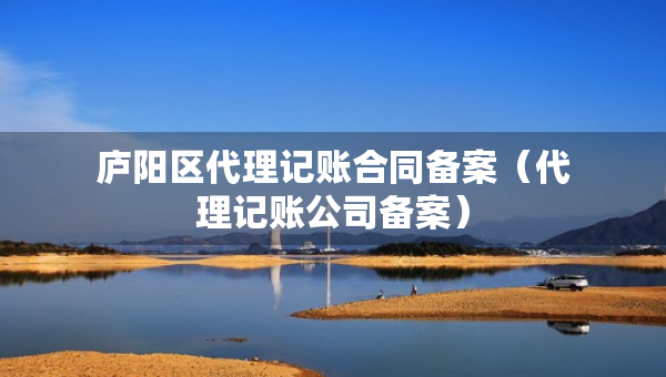 廬陽區(qū)代理記賬合同備案（代理記賬公司備案）