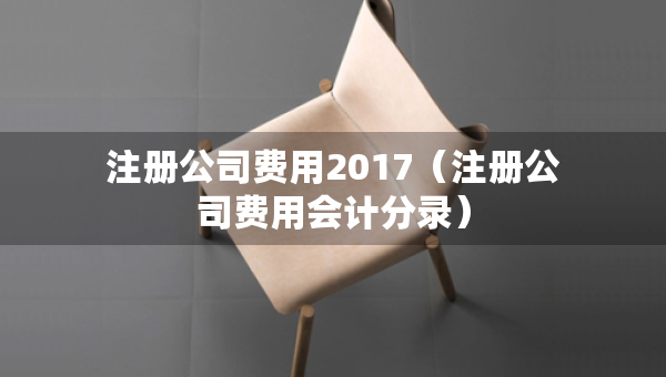 注冊公司費(fèi)用2017（注冊公司費(fèi)用會計分錄）