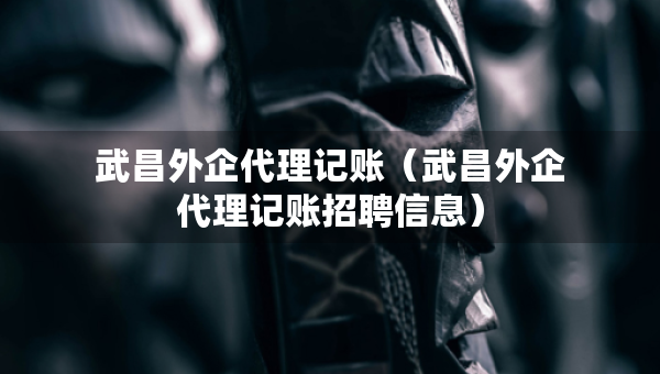 武昌外企代理記賬（武昌外企代理記賬招聘信息）