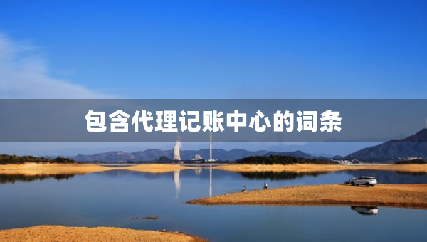 包含代理記賬中心的詞條