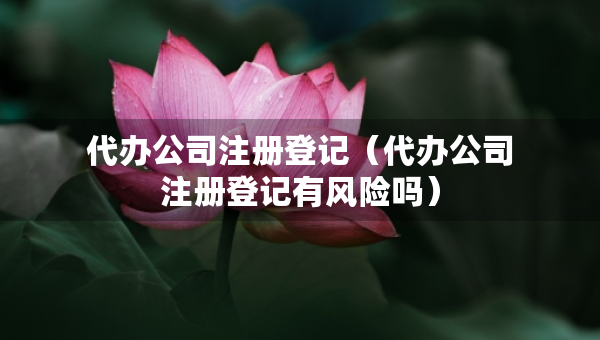 代辦公司注冊登記（代辦公司注冊登記有風險嗎）