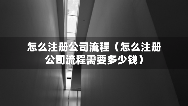怎么注冊(cè)公司流程（怎么注冊(cè)公司流程需要多少錢(qián)）