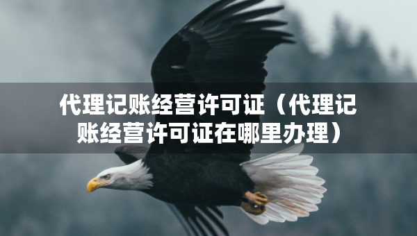 代理記賬經(jīng)營許可證（代理記賬經(jīng)營許可證在哪里辦理）