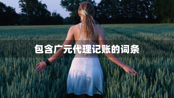 包含廣元代理記賬的詞條