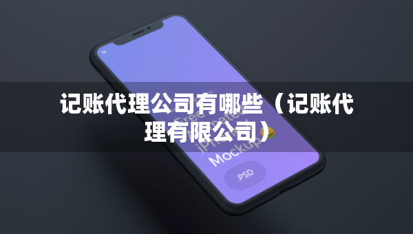 記賬代理公司有哪些（記賬代理有限公司）