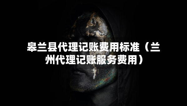 皋蘭縣代理記賬費用標準（蘭州代理記賬服務費用）