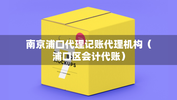 南京浦口代理記賬代理機(jī)構(gòu)（浦口區(qū)會計代賬）
