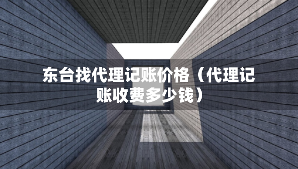 東臺找代理記賬價格（代理記賬收費多少錢）