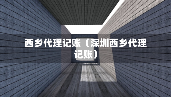 西鄉(xiāng)代理記賬（深圳西鄉(xiāng)代理記賬）