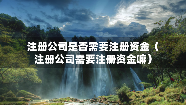 注冊(cè)公司是否需要注冊(cè)資金（注冊(cè)公司需要注冊(cè)資金嘛）