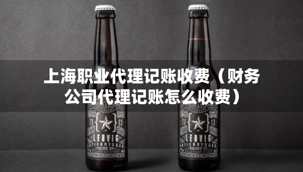 上海職業(yè)代理記賬收費（財務公司代理記賬怎么收費）
