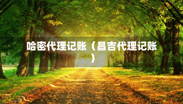 哈密代理記賬（昌吉代理記賬）