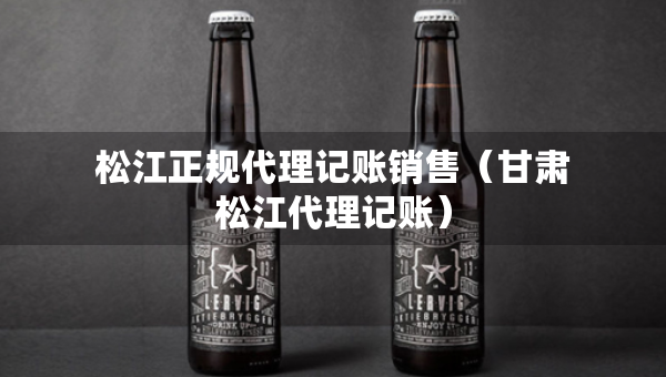 松江正規(guī)代理記賬銷售（甘肅松江代理記賬）