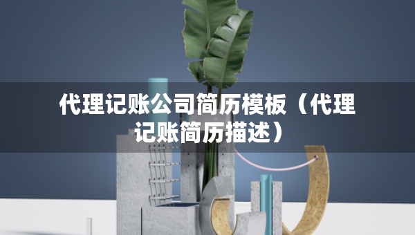 代理記賬公司簡(jiǎn)歷模板（代理記賬簡(jiǎn)歷描述）