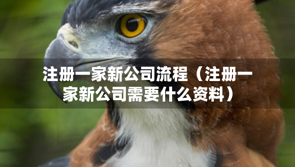 注冊一家新公司流程（注冊一家新公司需要什么資料）