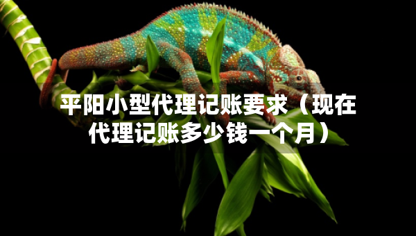 平陽(yáng)小型代理記賬要求（現(xiàn)在代理記賬多少錢(qián)一個(gè)月）