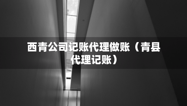 西青公司記賬代理做賬（青縣代理記賬）