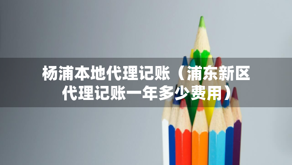 楊浦本地代理記賬（浦東新區(qū)代理記賬一年多少費用）