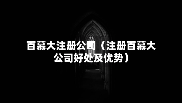 百慕大注冊公司（注冊百慕大公司好處及優(yōu)勢）