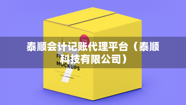 泰順會(huì)計(jì)記賬代理平臺(tái)（泰順科技有限公司）