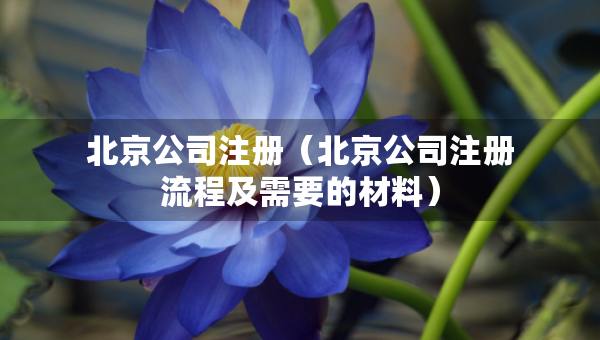 北京公司注冊（北京公司注冊流程及需要的材料）