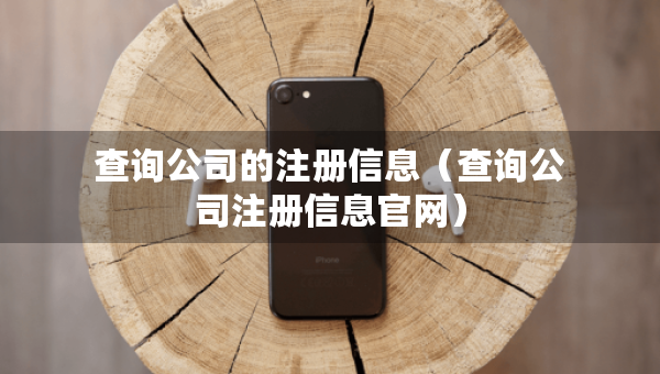 查詢公司的注冊信息（查詢公司注冊信息官網(wǎng)）
