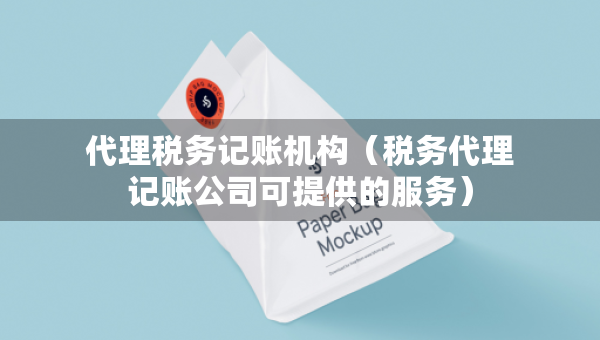 代理稅務(wù)記賬機(jī)構(gòu)（稅務(wù)代理記賬公司可提供的服務(wù)）