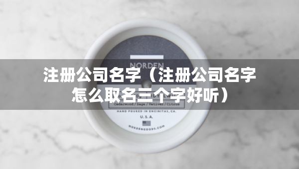 注冊(cè)公司名字（注冊(cè)公司名字怎么取名三個(gè)字好聽）