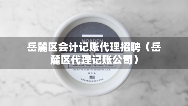 岳麓區(qū)會計記賬代理招聘（岳麓區(qū)代理記賬公司）
