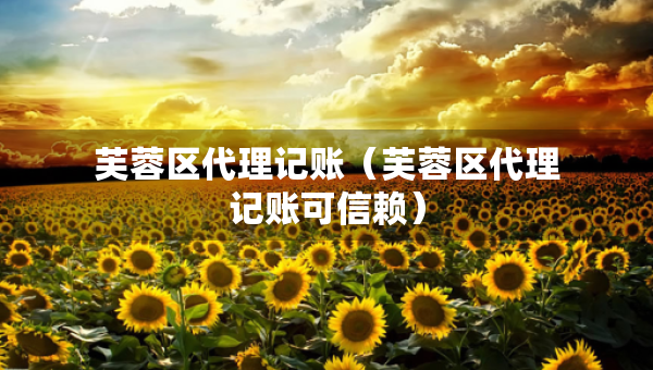 芙蓉區(qū)代理記賬（芙蓉區(qū)代理記賬可信賴）