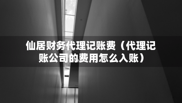 仙居財(cái)務(wù)代理記賬費(fèi)（代理記賬公司的費(fèi)用怎么入賬）