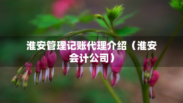 淮安管理記賬代理介紹（淮安會計公司）