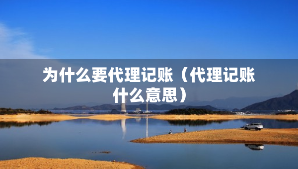為什么要代理記賬（代理記賬什么意思）