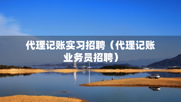 代理記賬實(shí)習(xí)招聘（代理記賬業(yè)務(wù)員招聘）