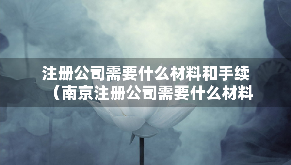 注冊(cè)公司需要什么材料和手續(xù)（南京注冊(cè)公司需要什么材料和手續(xù)）