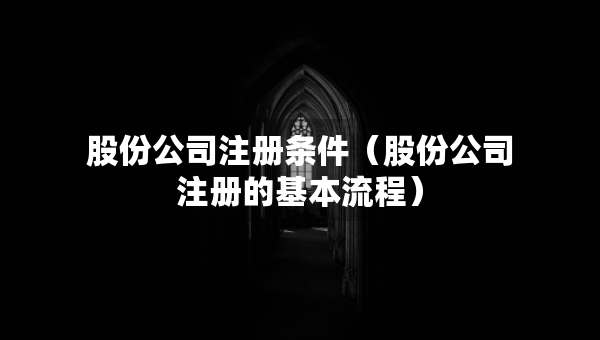 股份公司注冊條件（股份公司注冊的基本流程）