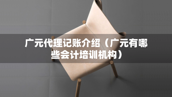廣元代理記賬介紹（廣元有哪些會(huì)計(jì)培訓(xùn)機(jī)構(gòu)）
