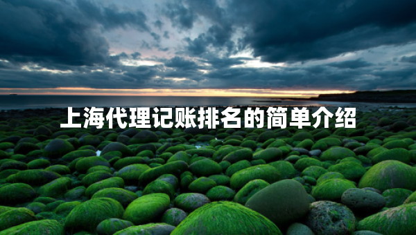上海代理記賬排名的簡單介紹