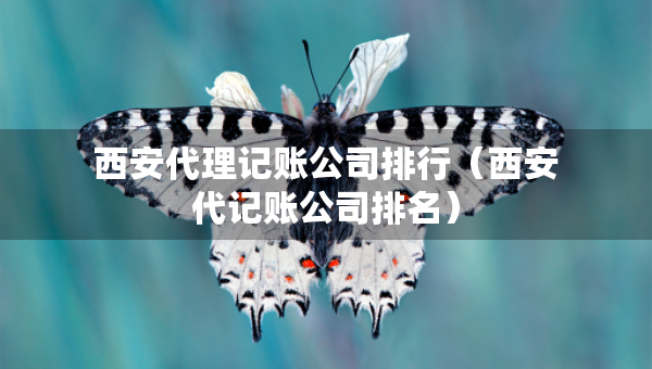 西安代理記賬公司排行（西安代記賬公司排名）