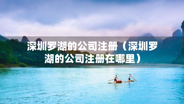 深圳羅湖的公司注冊(cè)（深圳羅湖的公司注冊(cè)在哪里）