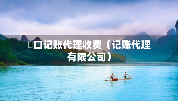 硚口記賬代理收費（記賬代理有限公司）