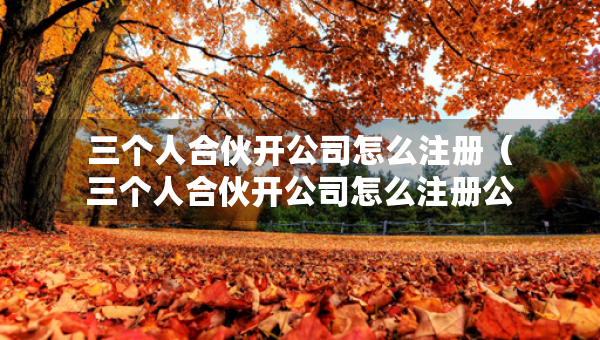 三個人合伙開公司怎么注冊（三個人合伙開公司怎么注冊公司）