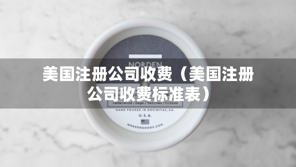 美國注冊公司收費（美國注冊公司收費標(biāo)準(zhǔn)表）
