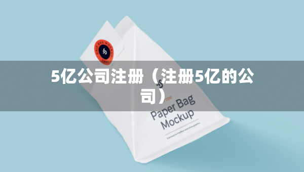 5億公司注冊(cè)（注冊(cè)5億的公司）